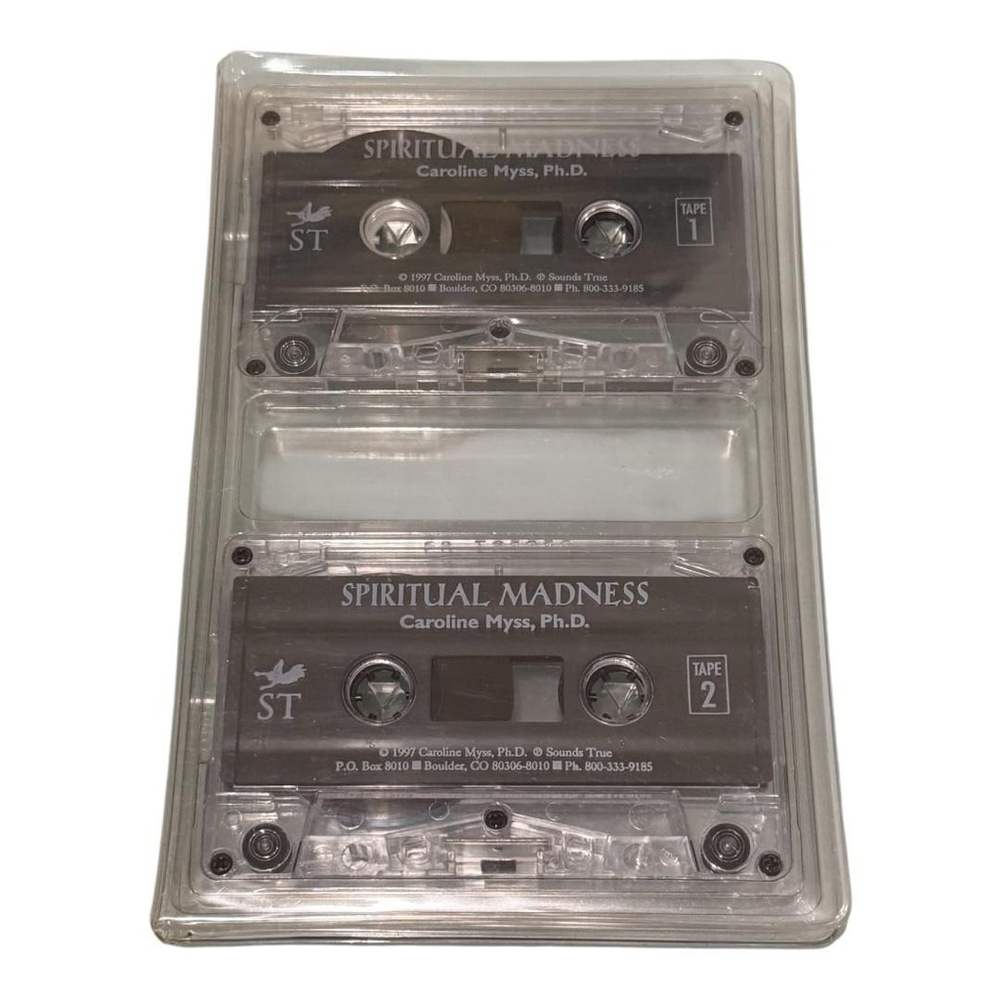 Vintage 1997 Spiritual Madness Caroline Myss 2 Cassette Tape Set Sounds True
